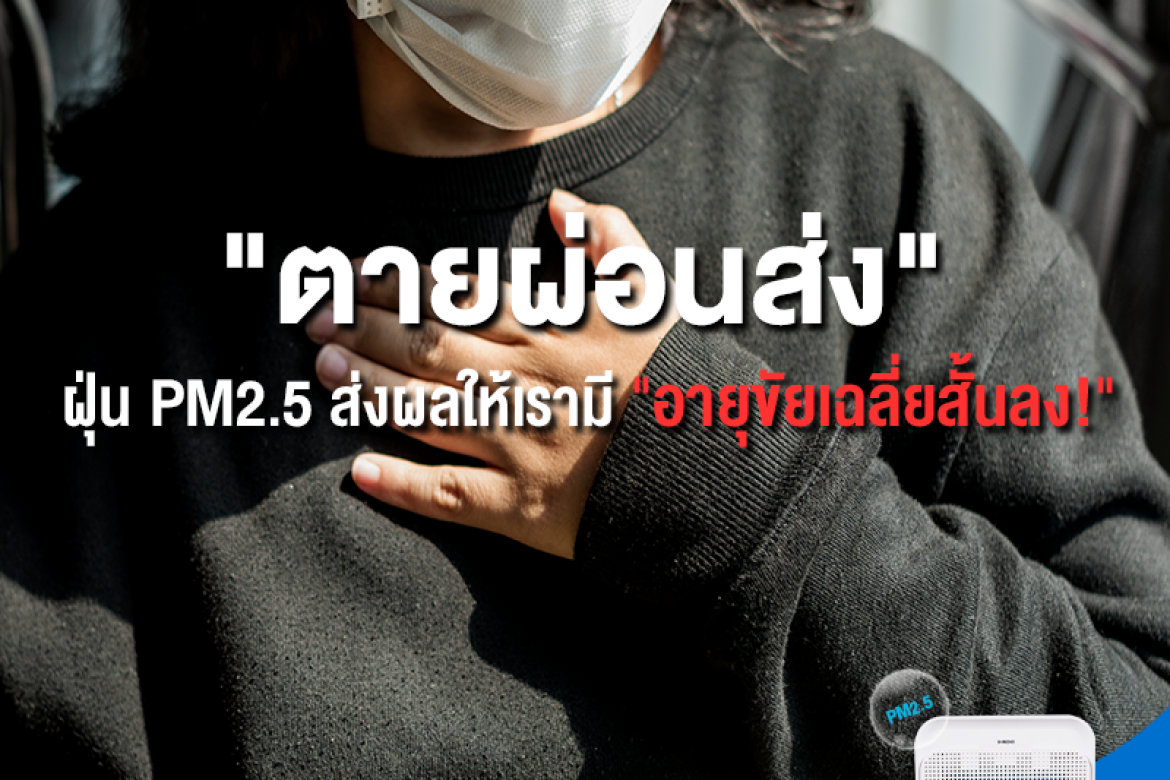 ตายผ่อนส่ง” การสูดดมฝุ่น PM2.5 เป็นเวลาต่อเนื่อง ส่งผลร้ายต่อสุขภาพ